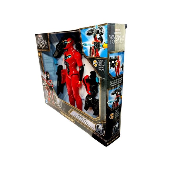 Wakanda Forever Marvel Black Panther IronHeart Hero Hasbro Titan Series 1st New - Picture 6 of 9